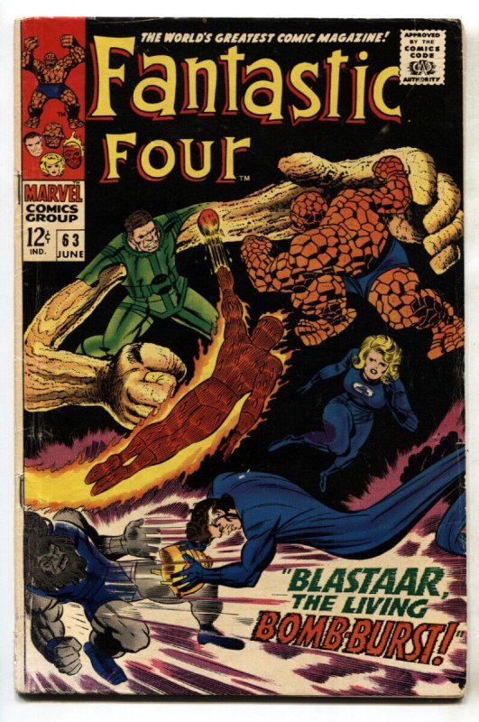 FANTASTIC FOUR #63--comic book--SANDMAN--Marvel--1967--VG
