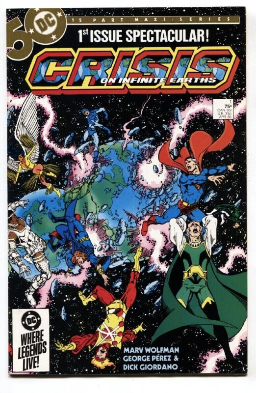 Crisis on Infinite Earths #1 comic book 1985- Perez- Wolfman vf/nm
