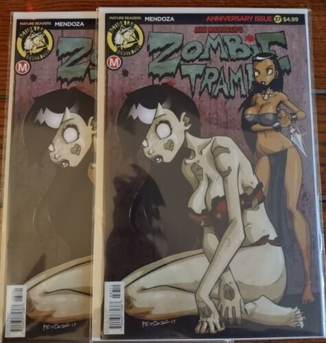 Zombie Tramp #37 (2017) NM Mendoza Variant Set, standard and risque