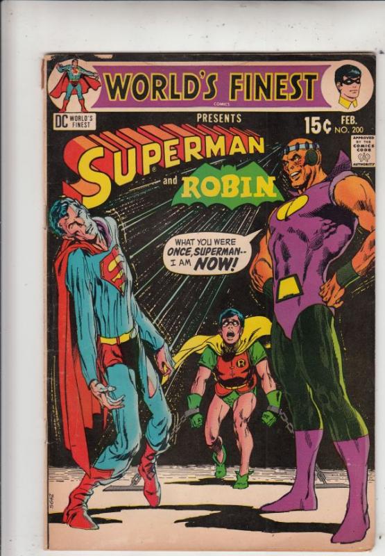 World's Finest #200 (Feb-71) VG+ Affordable-Grade Superman, Batman, Robin