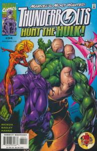 Thunderbolts #34 VF ; Marvel | Fabian Nicieza Hulk