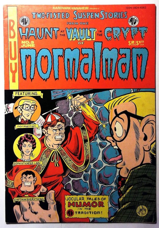 Normalman #3 (1984) Aardvark-Vanaheim Two-Fisted SuspenStories 1st Print Comic