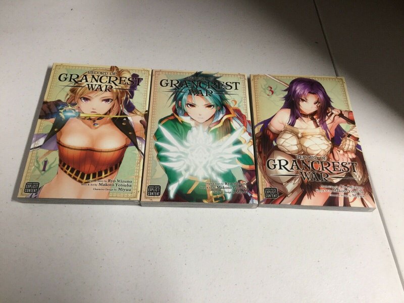 Record Of The Grancrest War Volumes 1 2 3 Manga Lot