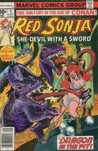 Red Sonja (Vol. 1) #5 VG ; Marvel | low grade comic Frank Thorne