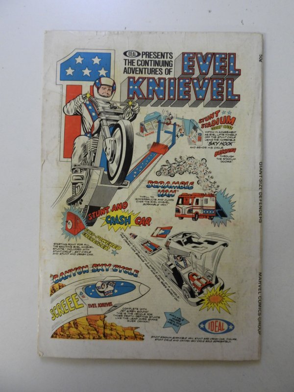 Giant-Size Defenders #3 1st appearance of Korvac FR/GD condition MVS missing