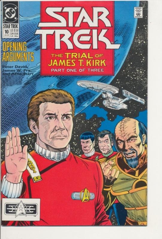 DC Star Trek #10 Very Fine (8.0) Trial of James T. Kirk (860J) 