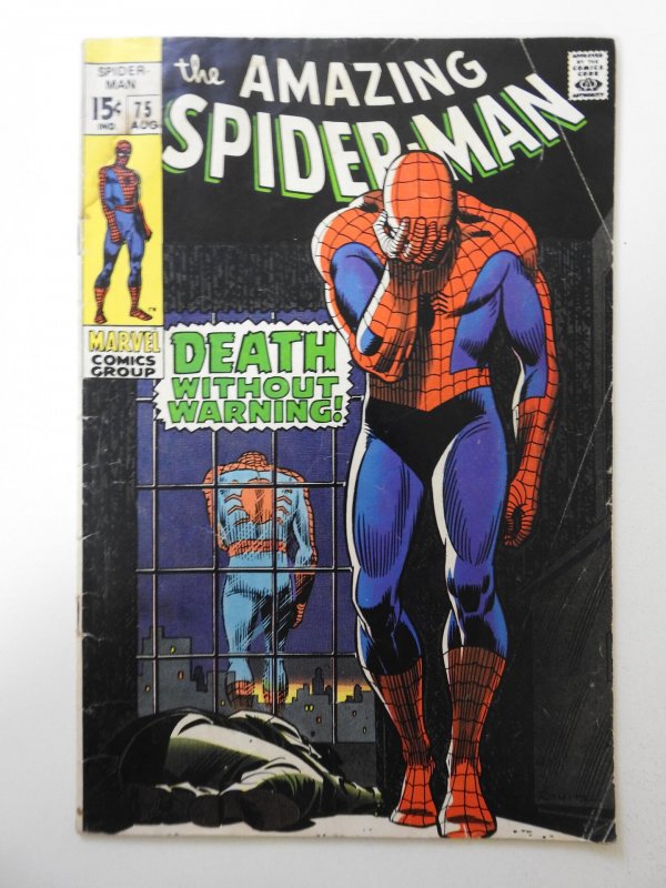 The Amazing Spider-Man #75 (1969) VG- Condition! Moisture stain