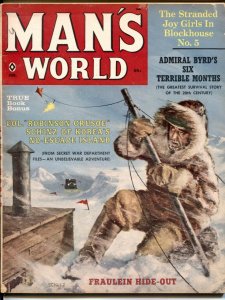 Man's World 2/1960-Admiral Byrd cover-Nazi terror-Gil Cohen-exploitation-FN-