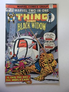 Marvel Two-in-One #10 (1975) VG Condition moisture stains