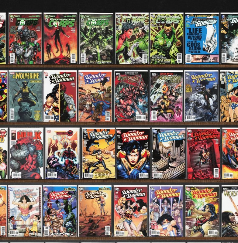 Huge Lot 150+ Comics with Green Lantern Corps, Wonder Woman & More!