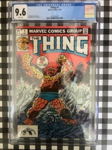 The Thing #1 (1983) - CGC 9.6 - 1st Solo Series !