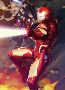 Tony Stark Iron Man #12 Battle Lines Variant (Marvel, 2019) NM
