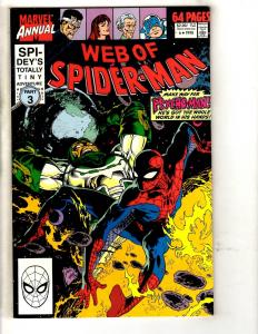 Lot Of 8 Web Of Spider-Man Marvel Comic Books ANNUALS # 3 4 5 6 7 8 9 10 DB2