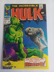 Incredible Hulk #104 - Rhino - 1968 - VF