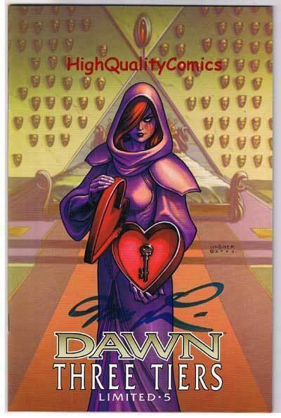 DAWN THREE TIERS #5, NM-, Signed and Limited, Joseph Linsner, more in store