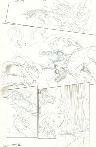 Thor: God of Thunder #21 p.3 - Old King Thor vs. Galactus - art by Esad Ribic