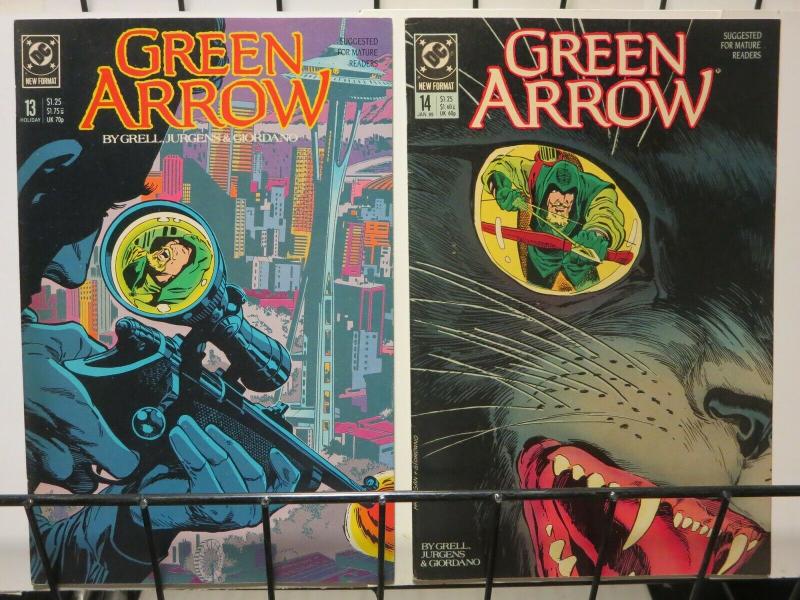 GREEN ARROW 13-14 MOVING TARGET complete story