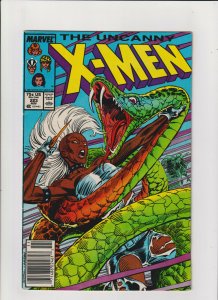 Uncanny X-Men #223 FN- 5.5 Newsstand Marvel Comics 1985 Wolverine Storm Rogue