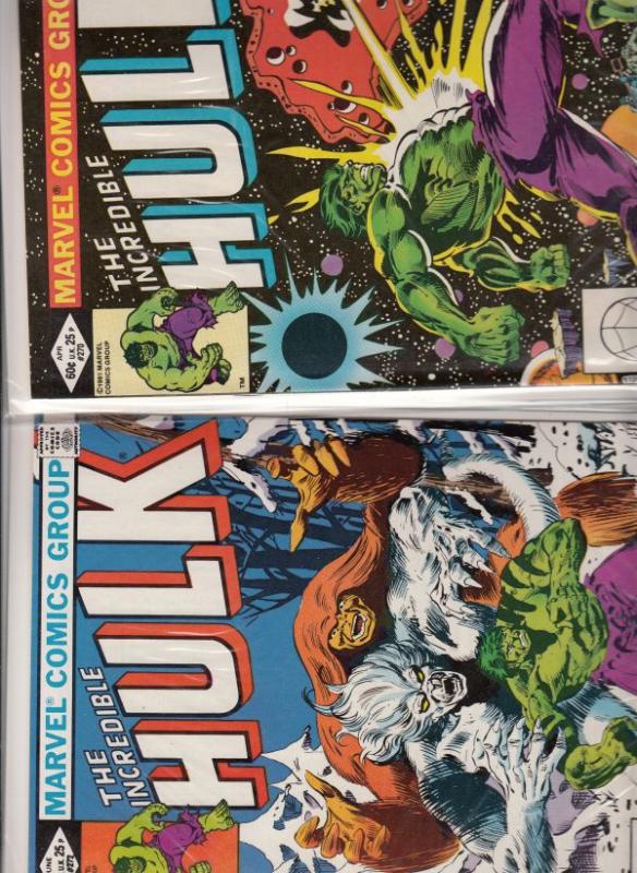 Incredible Hulk Set #270N272 (Jun-83) NM/NM- High-Grade Hulk