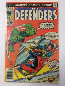 The Defenders #41 Comic Book Marvel 1976 Incredible Hulk 