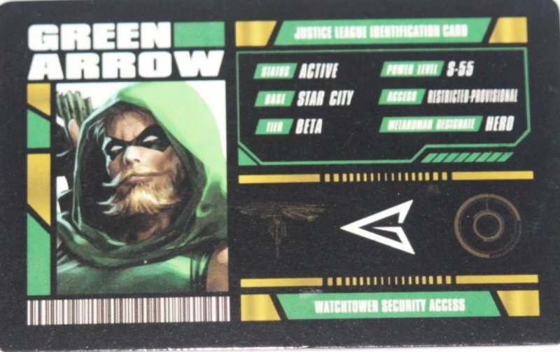 Green Arrow Justice League Watchtower Security Access ID Card 2025