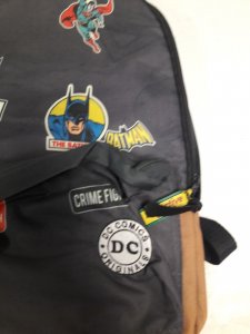 DC COMICS SUPERHERO BACKPACK BATMAN SUPERMAN DETECTIVE COMICS PALADONE
