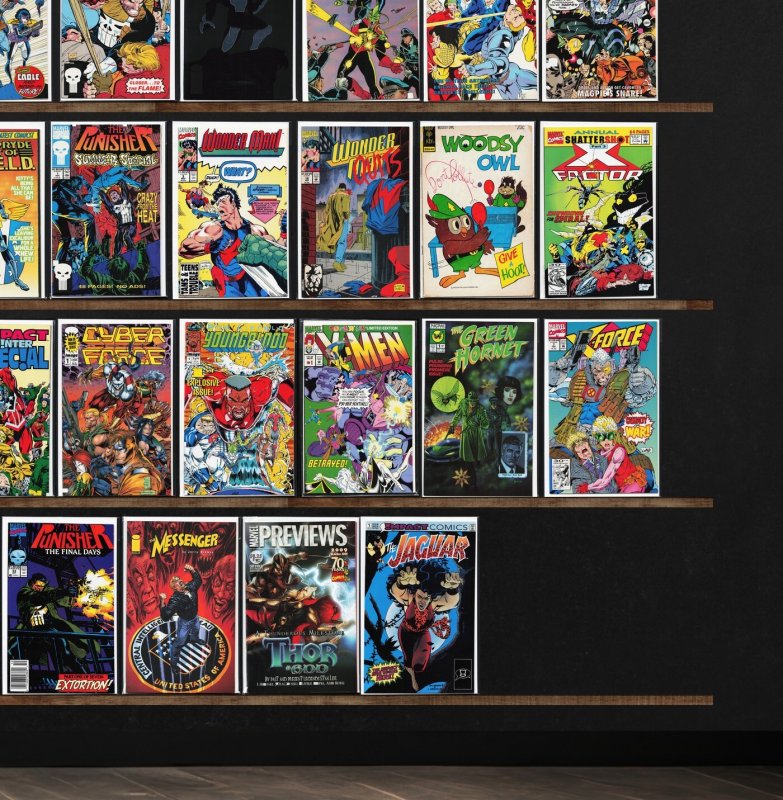 Huge Lot 140+ Comics with Wolverine, X-Force, Nfl Superpro & More!