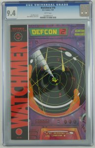 Watchmen #10 CGC 9.4 white pages - alan moore - dave gibbons - DC Comics 1987