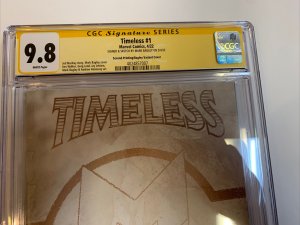 Timeless (2022) # 1 (CGC 9.8 WP SS) Signed & Sketch Mark Bagley | Census=2