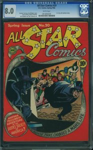 All-Star Comics #20 (1944) CGC 8.0 VF