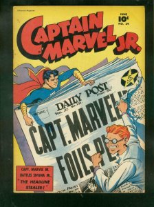 CAPTAIN MARVEL JR. #39 1946-SIVANA JR BATTLE COVER-FAWC FN 