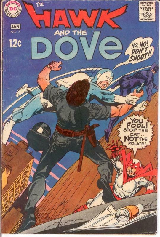 HAWK & DOVE (1968) 3 VG Jan. 1969 COMICS BOOK