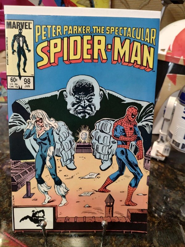 THE SPECTACULAR SPIDER-MAN #98 (1985) - KEY ISSUE - 1ST APP OF SPOT