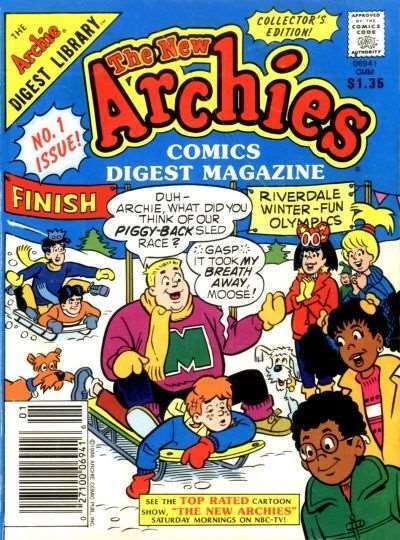 New Archies Comics Digest Magazine, The #1 FN ; Archie | Winter-Fun Olympics Cov