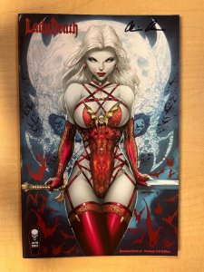 Lady Death Scorched Earth #2 Premium Foil Variant by Jamie Tyndall Signed Pulido