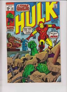 Incredible Hulk #131 VF hulk vs iron man - roy thomas - 1st jim wilson - 1970