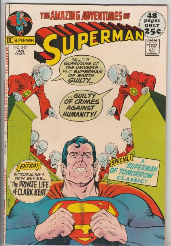 Superman #247 (Jan-72) VF/NM High-Grade Superman