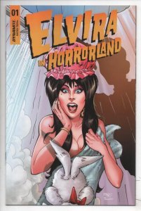 ELVIRA in HORRORLAND #1 B, NM, Mistress of the Dark, Royle, Dynamite, 2022