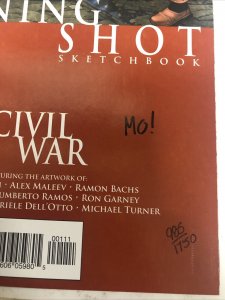 Opening Shot Civil War # 1 (2006)  Signed Morry Hollowell • Marvel Comics • COA
