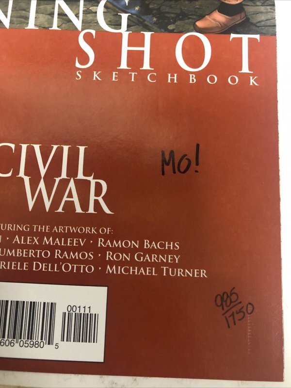 Opening Shot Civil War # 1 (2006)  Signed Morry Hollowell • Marvel Comics • COA