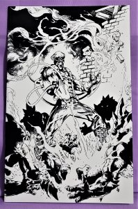 BLOWTORCH #1 Comics With Bueller Exclusive B&W Virgin Variant Cover
