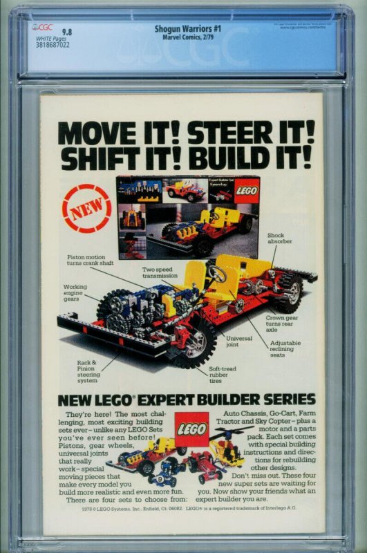 Shogun Warriors #1 CGC 9.8 1978 comic book 1st issue 3818687022