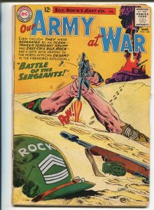 Our Army at War #128 1963-DC- Sgt Rock origin story-Joe Kubert art-VG MINUS