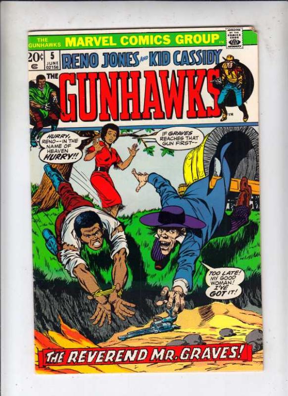 Gunhawks #5 (Jun-73) FN/VF Mid-High-Grade Reno Jones, Kid Cassidy