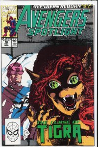 Avengers Spotlight #38 (1990) Tigra