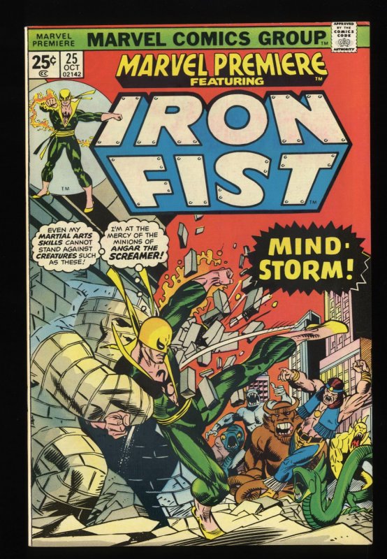 Marvel Premiere #25 VF/NM 9.0 Comics Iron Fist 1st John Byrne in title!