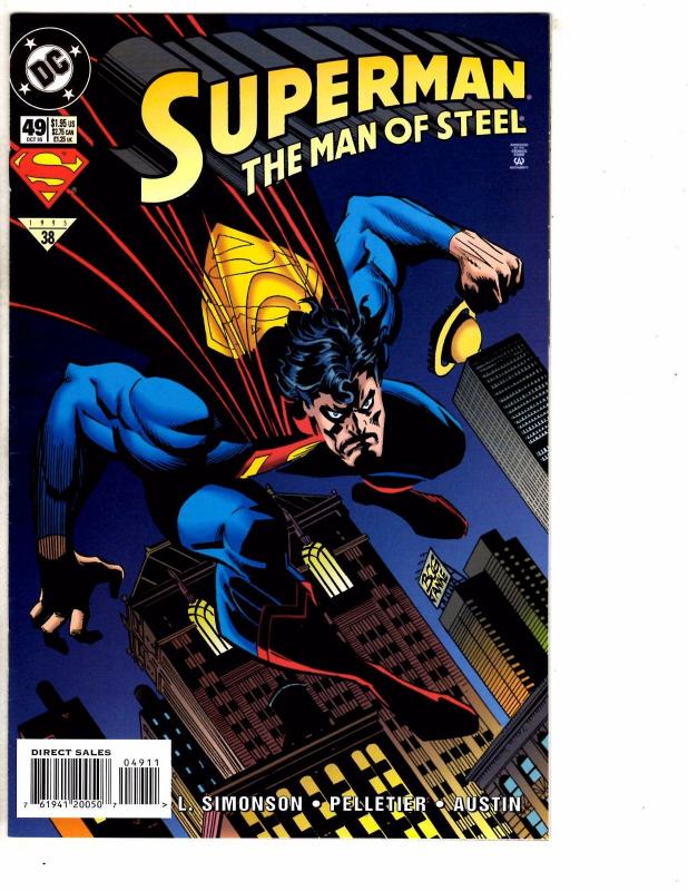 9 Superman Man Of Steel DC Comics # 48 49 51 52 53 54 55 56 57 Batman Flash J214