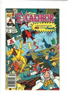 Excalibur #5 VF- 7.5 Newsstand Marvel Comics 1989