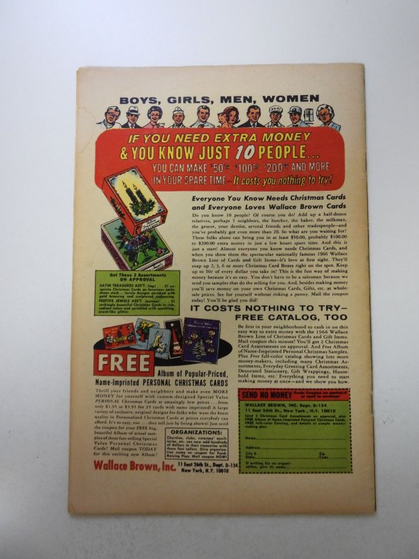 Fantastic Four #54 (1966) VG/FN condition stain back cover