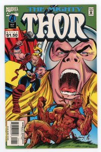 Mighty Thor #490 John Buscema Odin NM